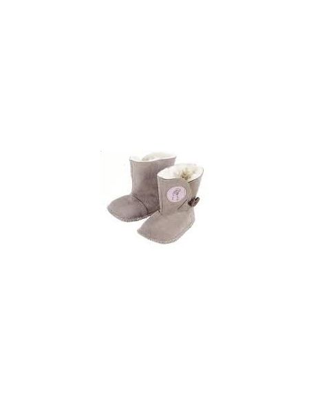 Leather booties Lupilu on fur (genuine suede and sheepskin) Size 18/19 buy in online store