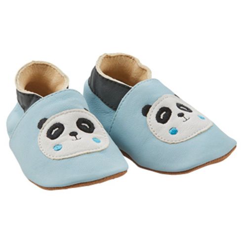 Leather booties impidimpi panda size 6-12 months buy in online store