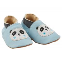 Leather booties impidimpi panda size 0-6 months buy in online store