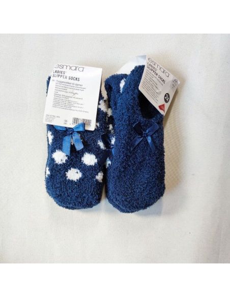 Socks plush anti-slipseather Esmara blue size 39-42 (2pcs) buy in online store