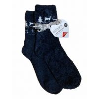 Socks Plush Esmara Blue Size 39-42 (Packaging 2pcs) buy in online store 2
