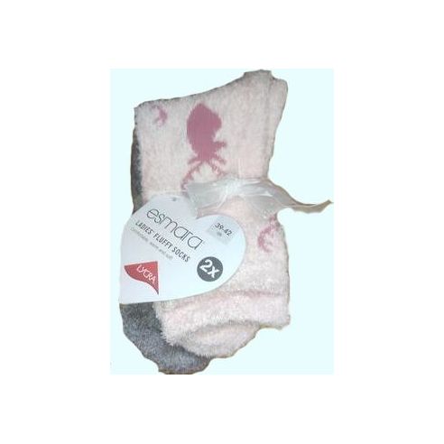Socks Plush Esmara Pink Size 39-42 (Packaging 2pcs) buy in online store