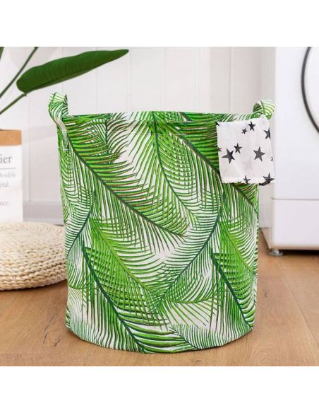 Basket is a large for cotton toys (without tightening) - fern leaf buy in online store Basket is a large for cotton toys (without tightening) - fern leaf buy in online store