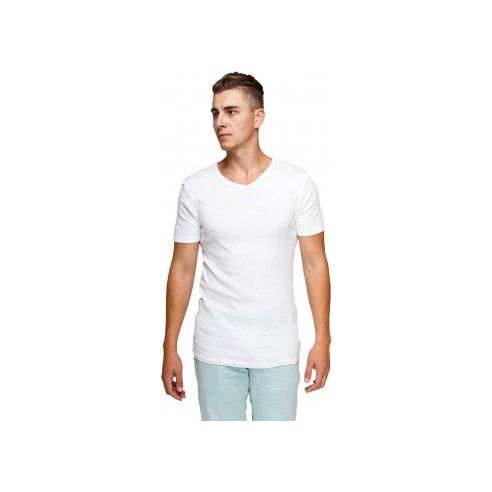 Men's Basic Liverge T-shirt (Germany) V-neckline - Size 3XL, White buy in online store
