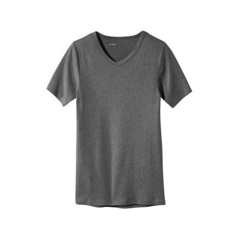 Men's Basic Liverge T-shirt (Germany) V-neckline - Size 3XL, Dark Gray buy in online store