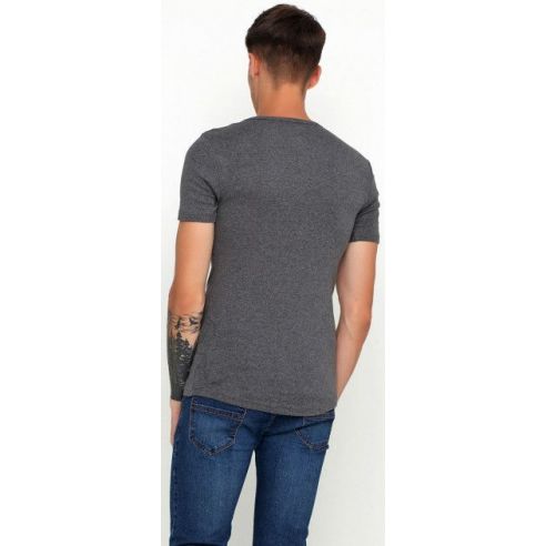 Men's Basic Liverge T-shirt (Germany) V-neckline - Size 3XL, Dark Gray buy in online store