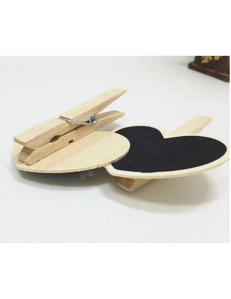 Chalk price tag, tree knob pinhead heart - on a chopstick 10pcs buy in online store