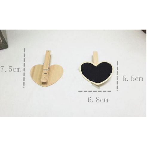Chalk price tag, tree knob pinhead heart - on a chopstick 10pcs buy in online store