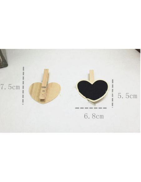 Chalk price tag, tree knob pinhead heart - on a chopstick 10pcs buy in online store
