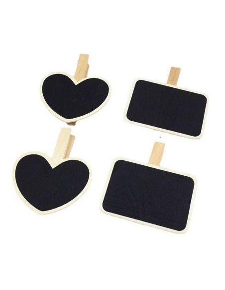 Chalk price tag, tree knob pinhead heart - on a chopstick 10pcs buy in online store