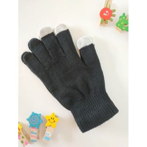 Gloves for touch screens - black and white buy in online store