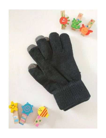 Gloves for touch screens - black and gray buy in online store Gloves for touch screens - black and gray buy in online store