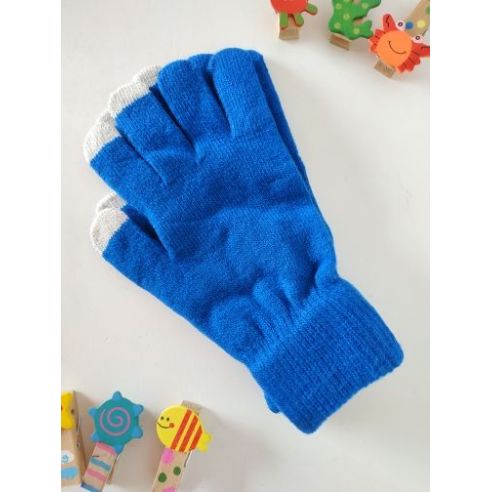 Gloves for touch screens - blue buy in online store