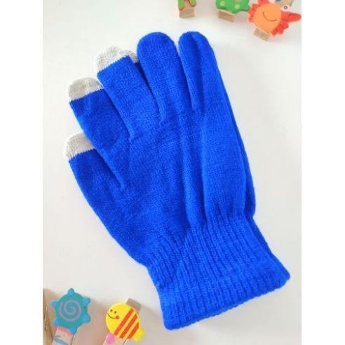 Gloves for touch screens - blue buy in online store