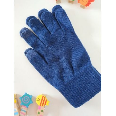Gloves for touch screens - Dark blue buy in online store