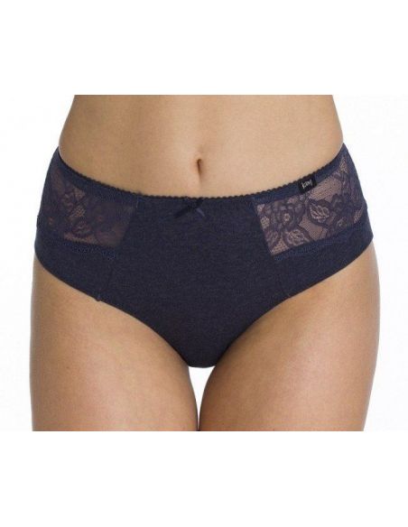 Women's Bikini Panties High Key LPC 265 B20 - Dark Blue buy in online store Women's Bikini Panties High Key LPC 265 B20 - Dark Blue buy in online store