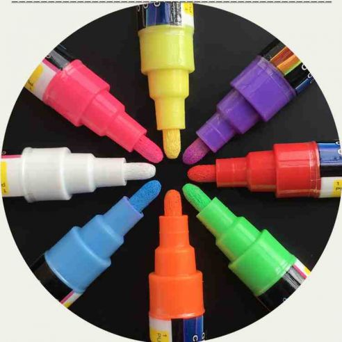 Cretaceous marker on water based Showidea 4mm - Set of 8 colors buy in online store