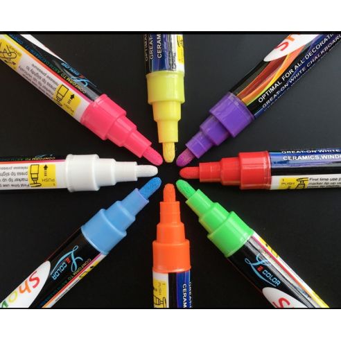 Cretaceous marker on water based Showidea 4mm - Set of 8 colors buy in online store