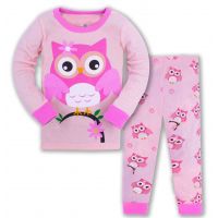 Children's Pajamas HK Fabeao Baby Aircraft - Owl Pink from 3 to 8 years buy in online store