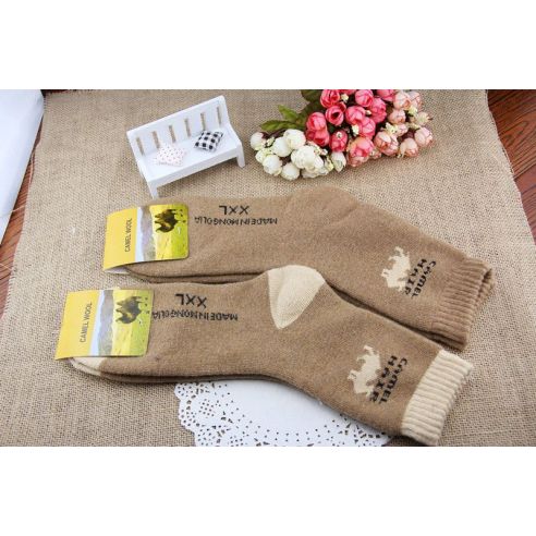 Socks from camel wool terry XXL - 40-44 size buy in online store