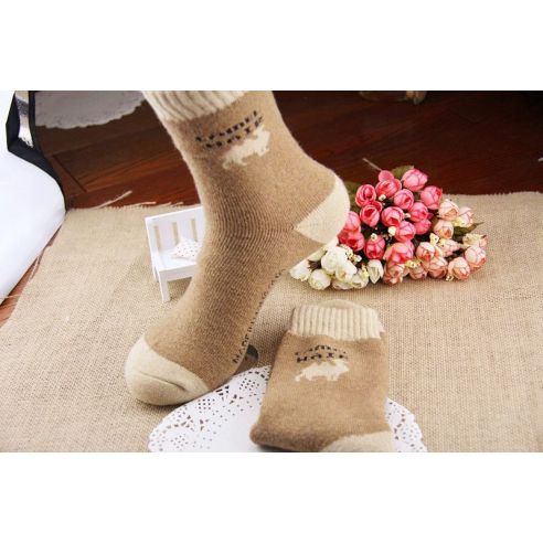 Socks from camel wool terry XXL - 40-44 size buy in online store