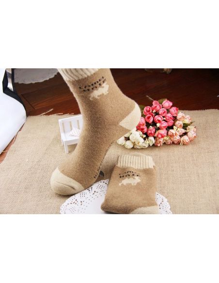 Socks from camel wool terry XXL - 40-44 size buy in online store