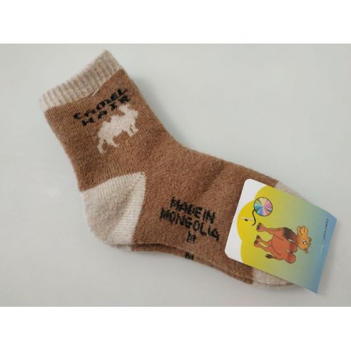Socks from camel wool Machrow M (14-17cm) - beige buy in online store