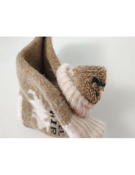 Socks from camel wool terry s (11-13cm) - beige buy in online store