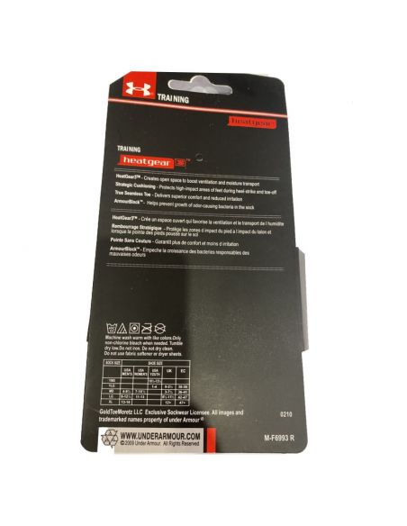 Socks Under Armor Training Heatgear - Gray Size MD (36-41) buy in online store