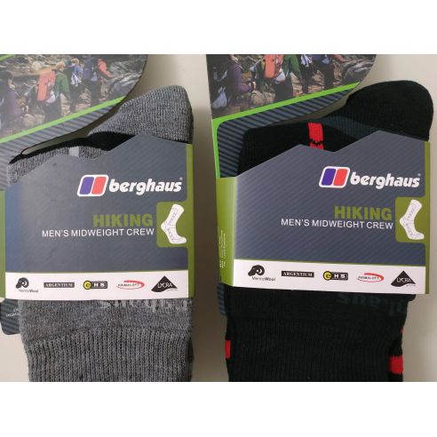 Tronoscale Berghaus Men's Hiking Midweight Crew Sock - Size 39-43 buy in online store