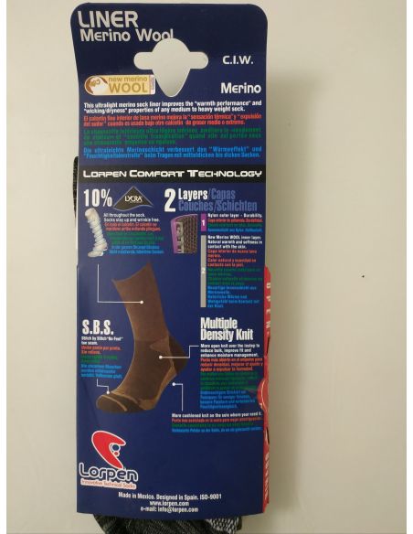 Termones Lorpen CIW Liner Merino Wool Size 39-42 buy in online store