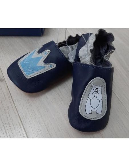 Leather booties Lupilu Blue Bear - Size 16/17 buy in online store
