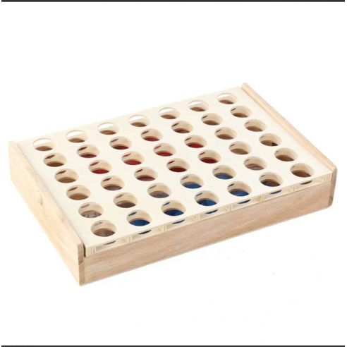Board game Board game Four in a row (made of wood) buy in online store