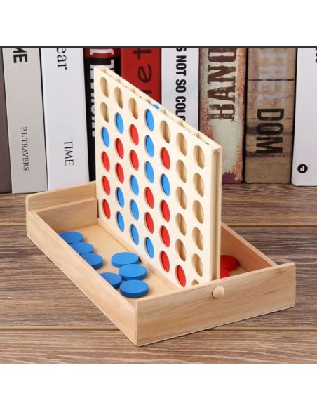 Board game Board game Four in a row (made of wood) buy in online store