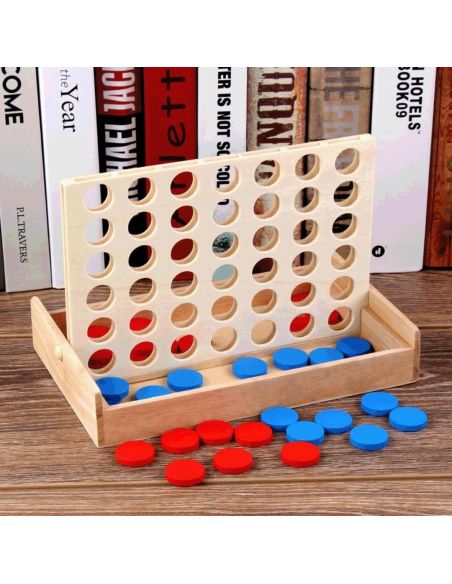 Board game Board game Four in a row (made of wood) buy in online store