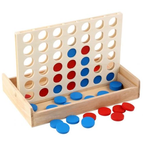 Board game Board game Four in a row (made of wood) buy in online store