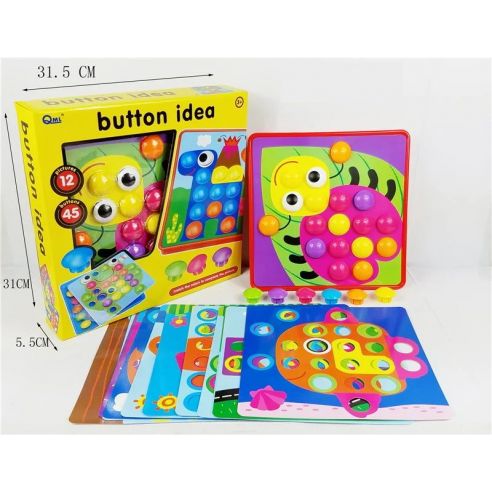 Color Mosaic Button Idea with Cardboard Distrants buy in online store