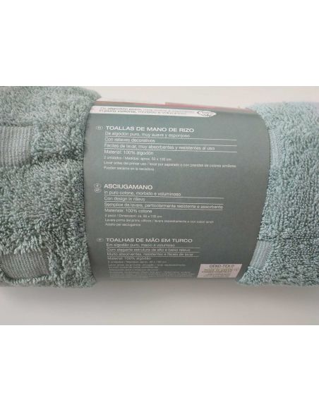 Miomare 50x100cm Hand Towels - 2pcs (Green) buy in online store
