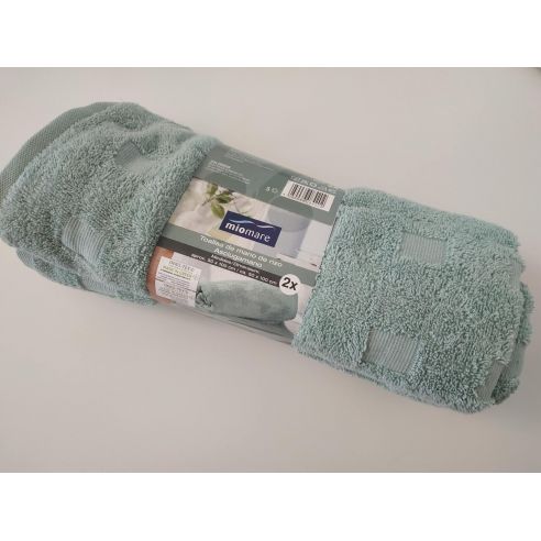 Miomare 50x100cm Hand Towels - 2pcs (Green) buy in online store