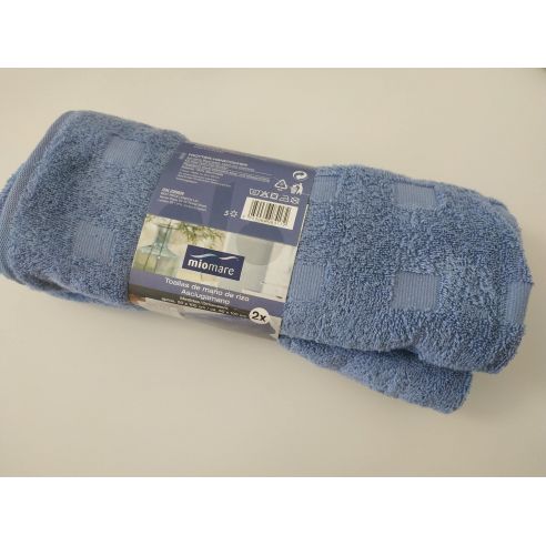Miomare 50x100cm Hand Towels - 2pcs (Blue) buy in online store