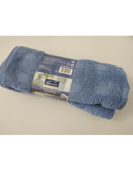 Miomare 50x100cm Hand Towels - 2pcs (Blue) buy in online store