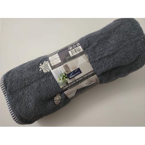 Towel Bath Miomare 100x150cm - 1pc (gray) buy in online store