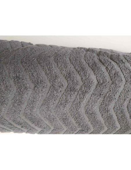 Towel bath Miomare 100x150cm - 1pc (gray striped) buy in online store