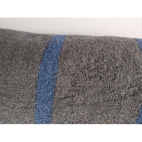 Towel bath Miomare 100x150cm - 1pc (brown striped) buy in online store