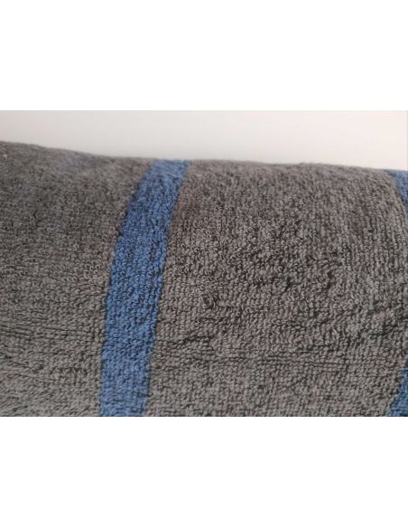 Towel bath Miomare 100x150cm - 1pc (brown striped) buy in online store