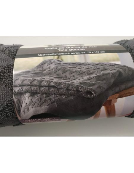 Towel Bath Miomare 70x140cm - 1pc (gray zigzag) buy in online store