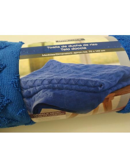 Towel Bath Miomare 70x140cm - 1pc (Blue Zigzag) buy in online store