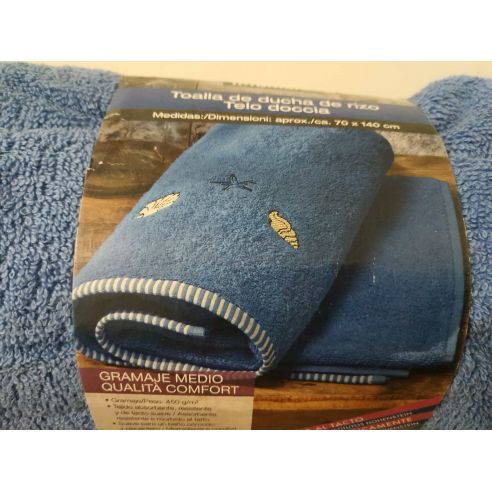 Towel bath Miomare 70x140cm - 1pc (blue sea) buy in online store