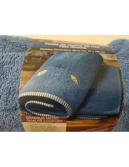 Towel bath Miomare 70x140cm - 1pc (blue sea) buy in online store