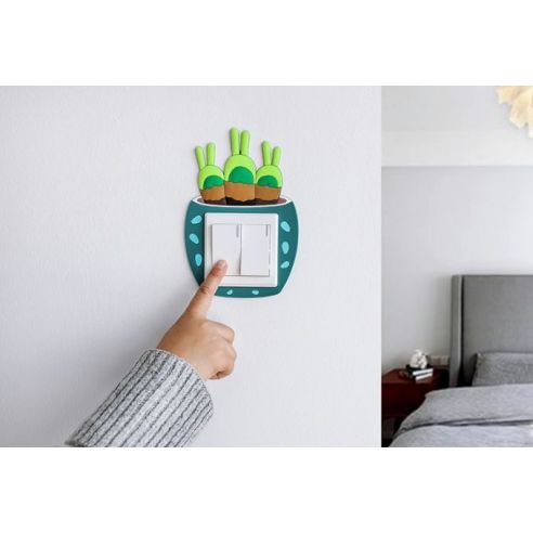 Decorative cover with backlit switch buy in online store